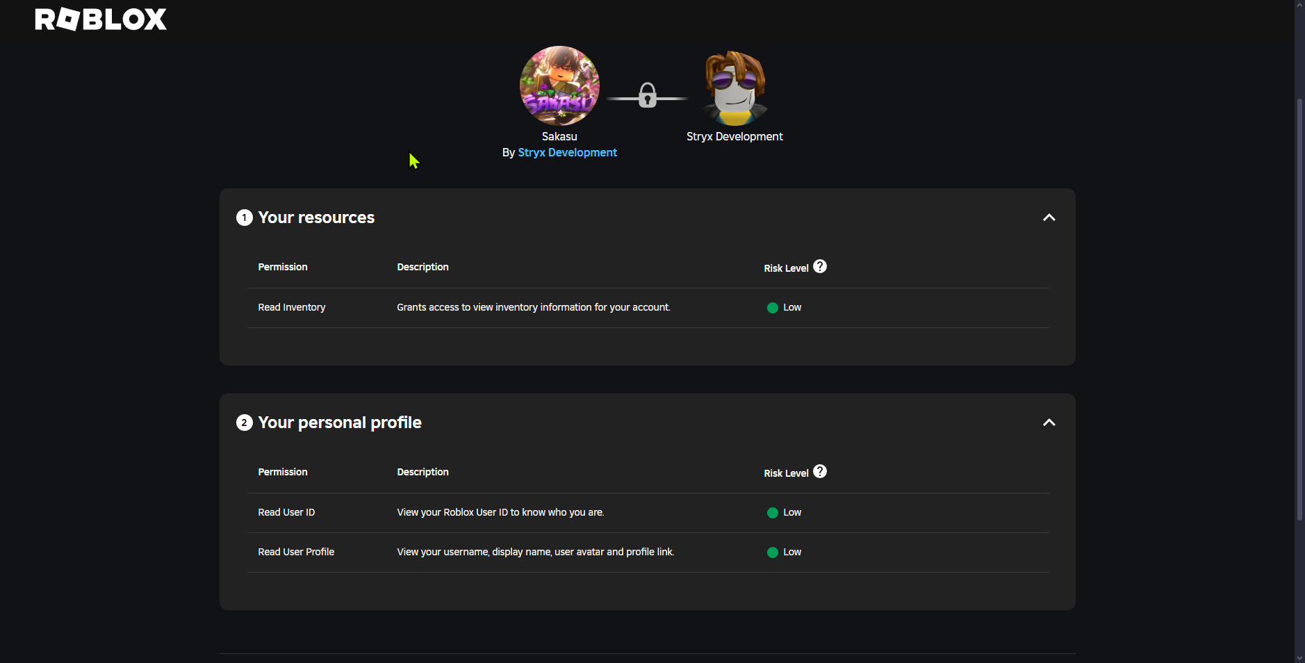 Secure community website authentication page