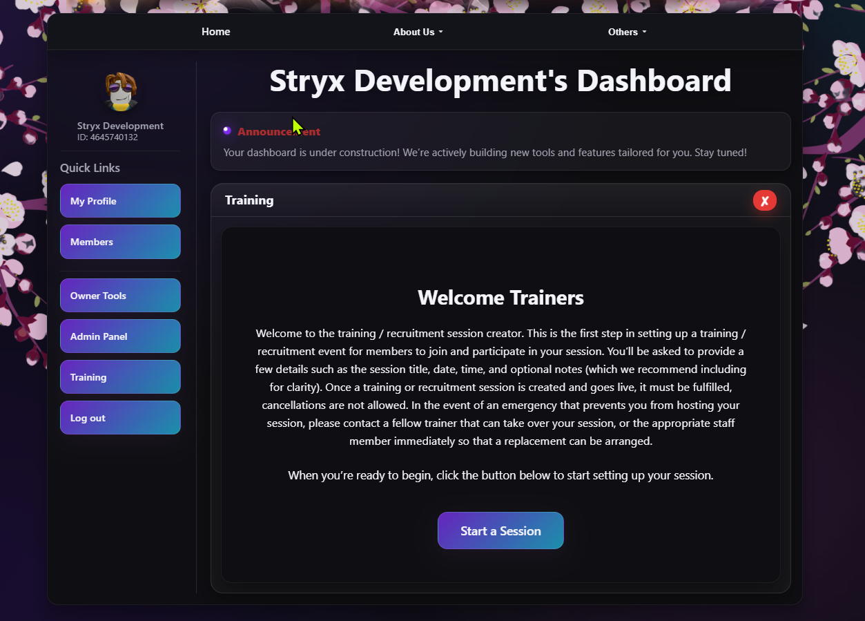 Staff training workflow overview